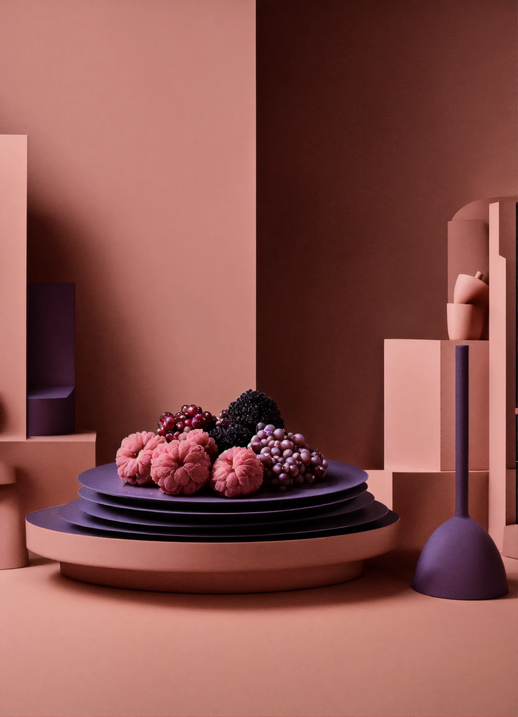 Elegant interior design with natural materials